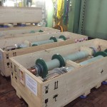 HTS current leads PF11 to PF16 stored in transportation box