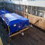 Transport boxes in the vessel