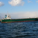 Vessel on its way to port of Hitachi